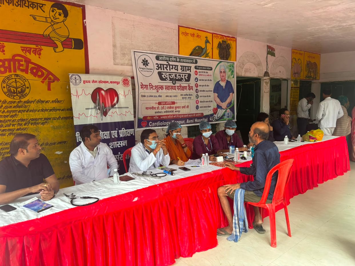 Free Health Camp Organized: Hundreds of Villagers Benefit, Experts Share Vital Health Tips