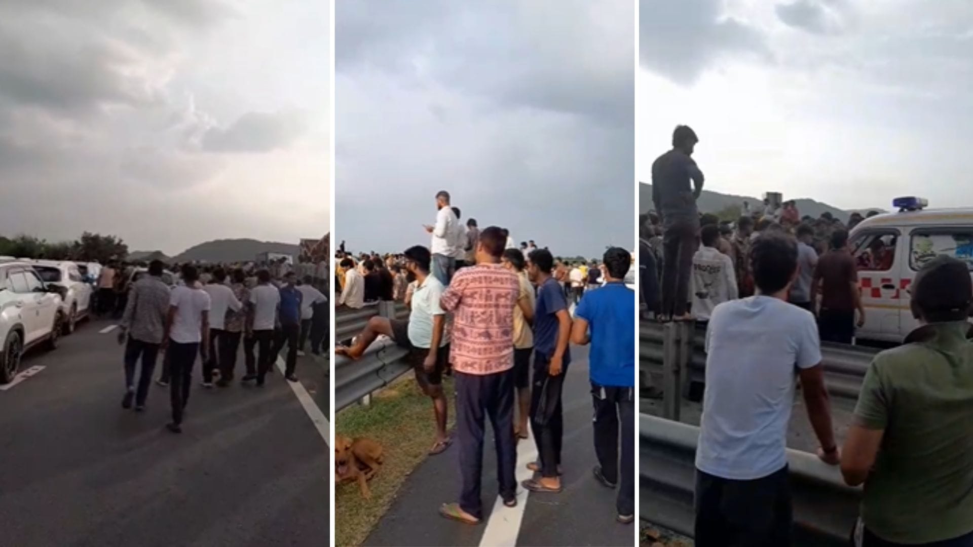 दिल्ली-मुंबई एक्सप्रेसवे पर सड़क हादसे के बाद लगा भीषण जाम