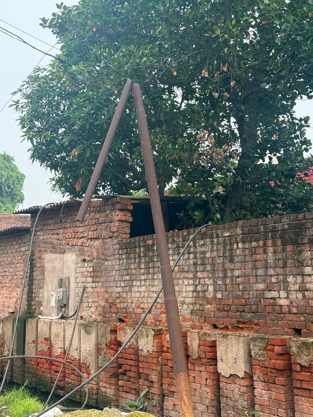 Damaged Power Pole Disrupts Electricity Supply, Around 100 Factories Affected in Uptron Estate