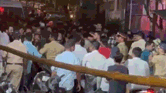 Uproar in Mumbai Mazgaon after eggs thrown at Ganpati procession two groups clash heavy police force deployed