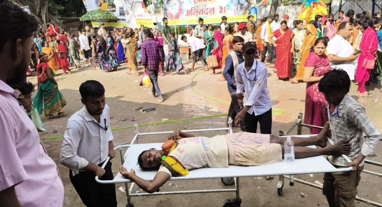 madhepura singheshwar temple sawan last monday crowd devotees injured jalabhishek