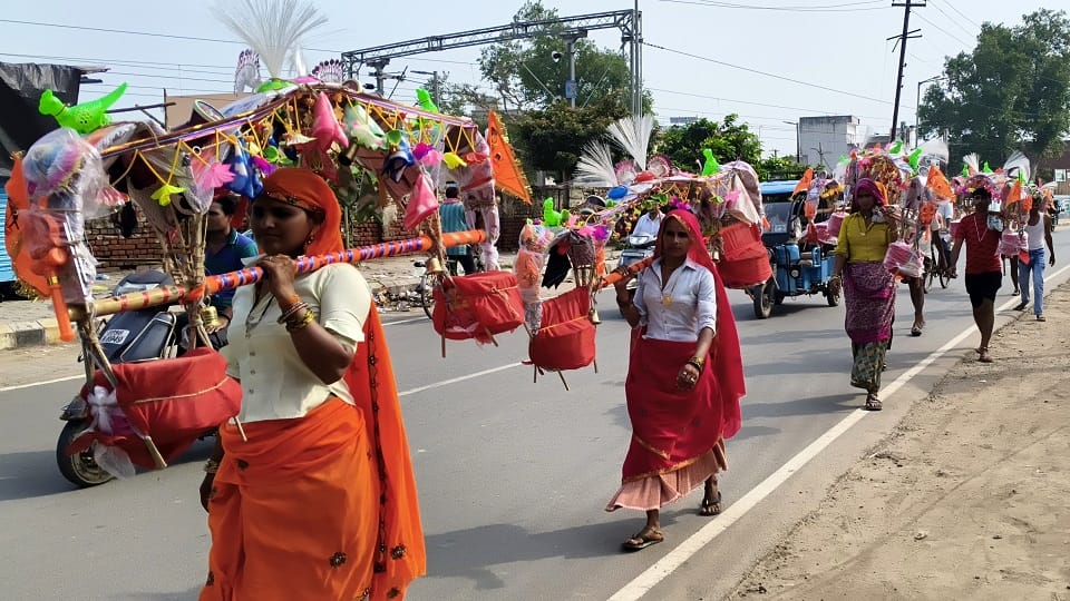 Kanwar Yatra on the last Monday of Sawan
