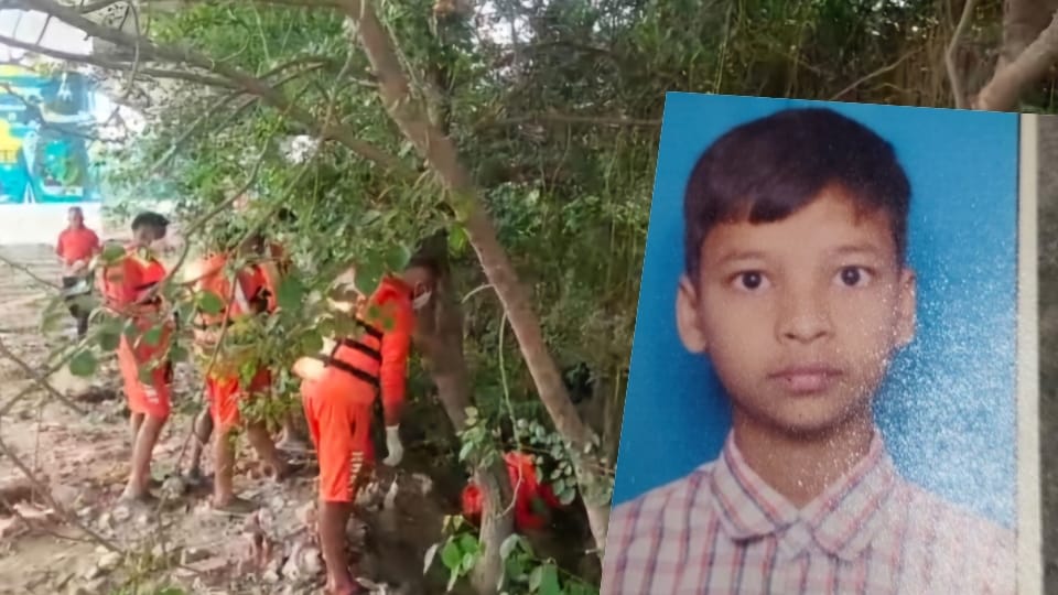 Search continues for the third day for the teenager who fell into an open drain in Jasola