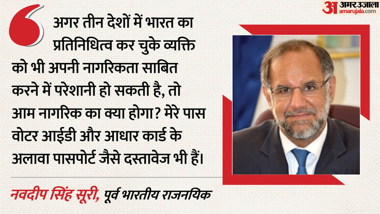 Former Indian Envoy Navdeep Suri Questions Punjab SIR Process Over Citizenship Verification