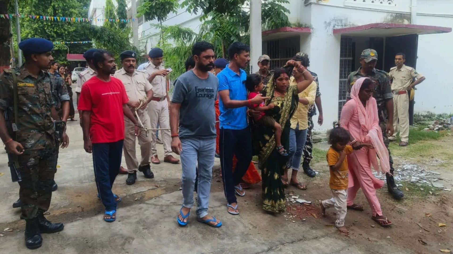पुलिस हिरासत में आरोपी