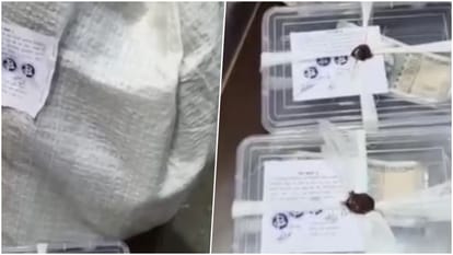 कोटपूतली पुलिस द्वारा बरामद नकली नोट व असली करेंसी