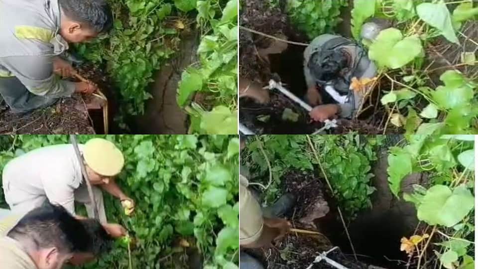 Firefighter Rescues Man From 80-Foot-Deep Well in Agra