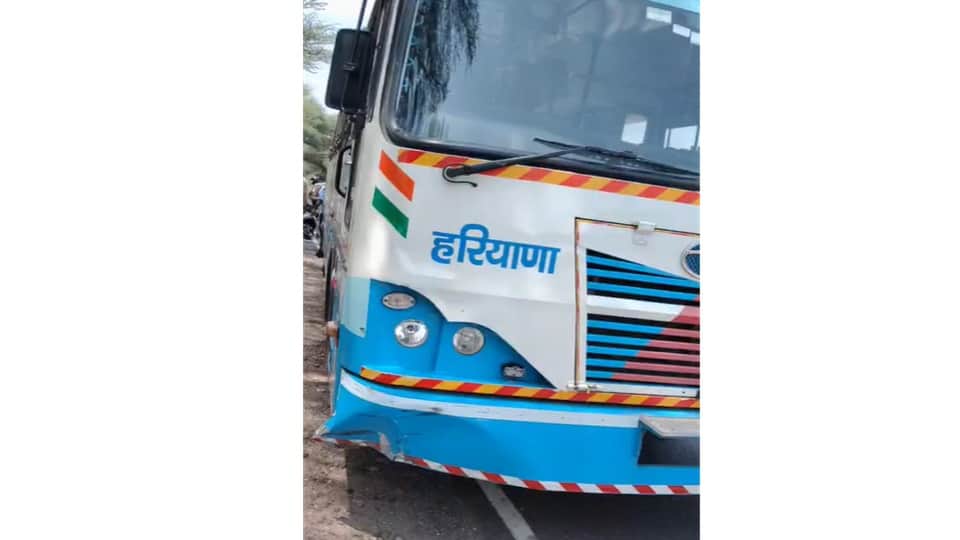 Retired Class IV employee on a scooter dies after being hit by a roadways bus in Bhiwani.