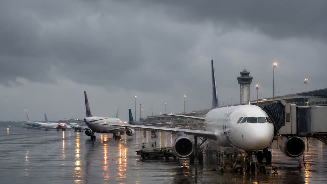 Weather rajasthan rains delhi flights diverted jaipur weather update august 26 news in hindi