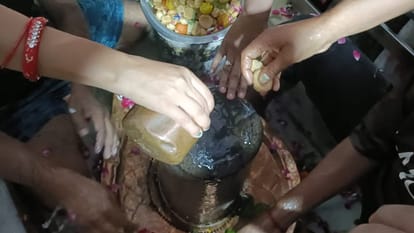 Sawan Last Monday: Devotees Throng Nandeshwar Dham for Jalabhishek