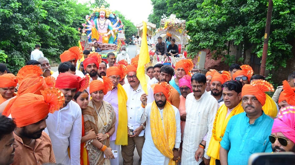 Grand Procession Held on Rani Avantibai Lodhi’s 195th Birth Anniversary