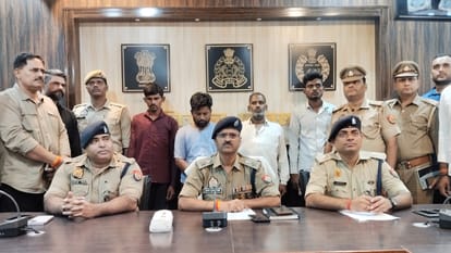 पुलिस की गिरफ्त में आरोपी