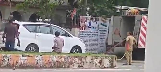 MP: Claim that BJP MLA Ramniwas Shah car was washed using a fire brigade vehicle viral video raises questions