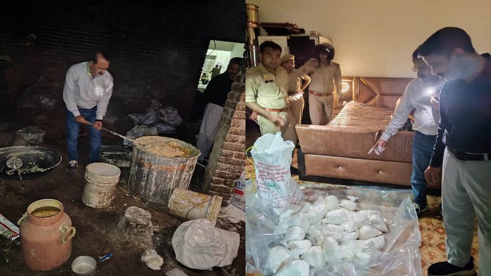 Raid on Khova trader  in Vijaygarh