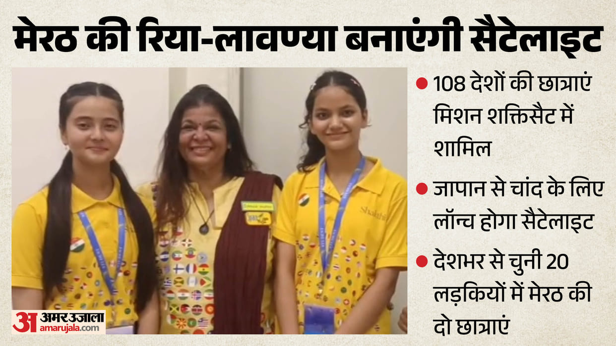 Riya and Lavanya from Meerut are contributing to satellite manufacturing