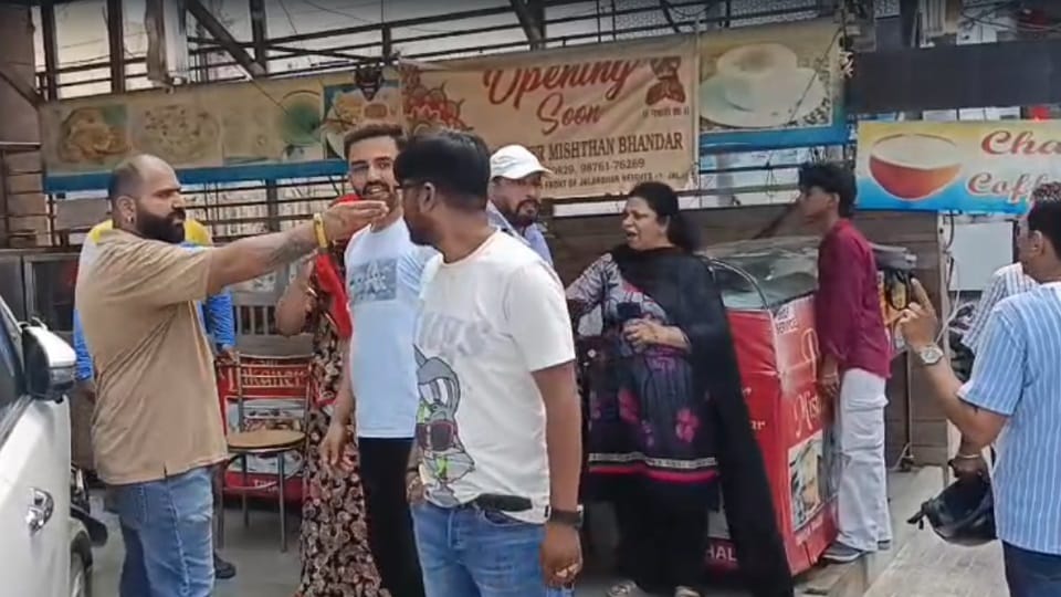 Jalandhar accident Innova collided with Kia car crashed into Sweets shop