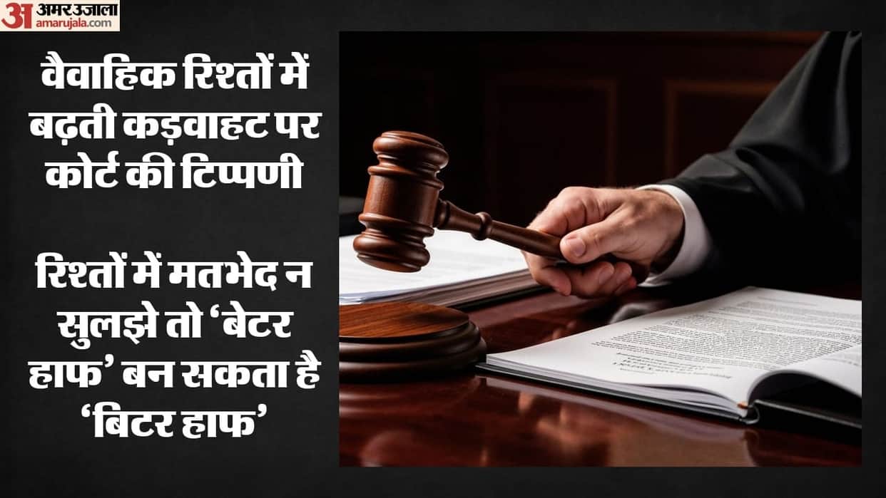 Delhi high court comment Better half becomes bitter half in marriage if issues not resolved between spouses