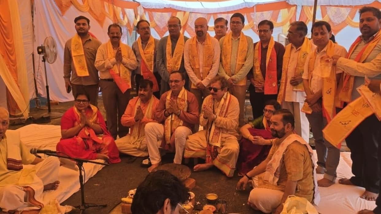 Varanasi Blood bank vaccination center IMA expanded with enhanced facilities construction Bhoomi Pujan