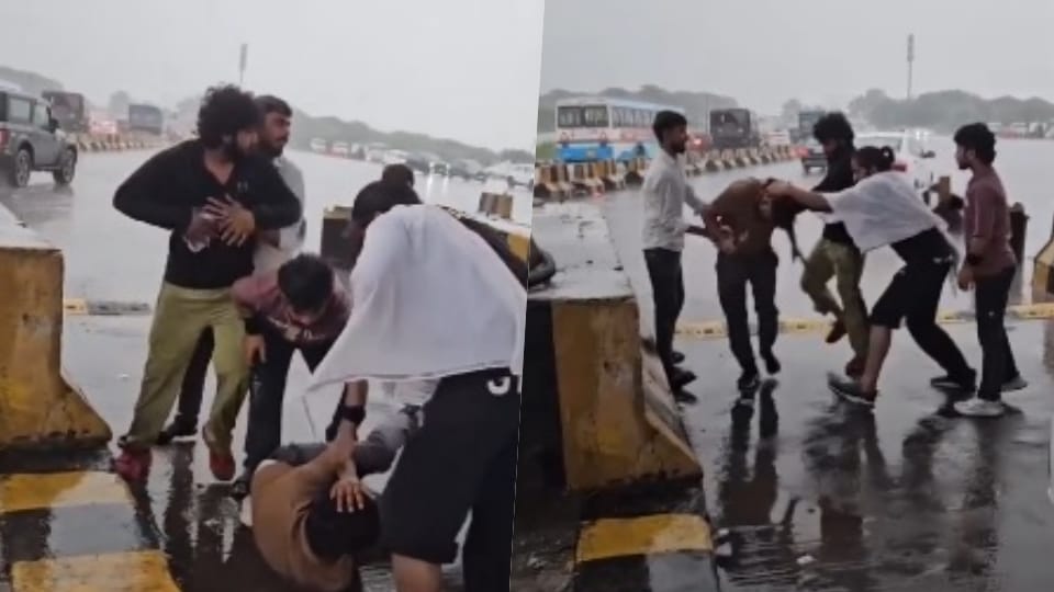 Police have arrested two accused in the case involving the assault on a young man at the Bandhwari toll plaza