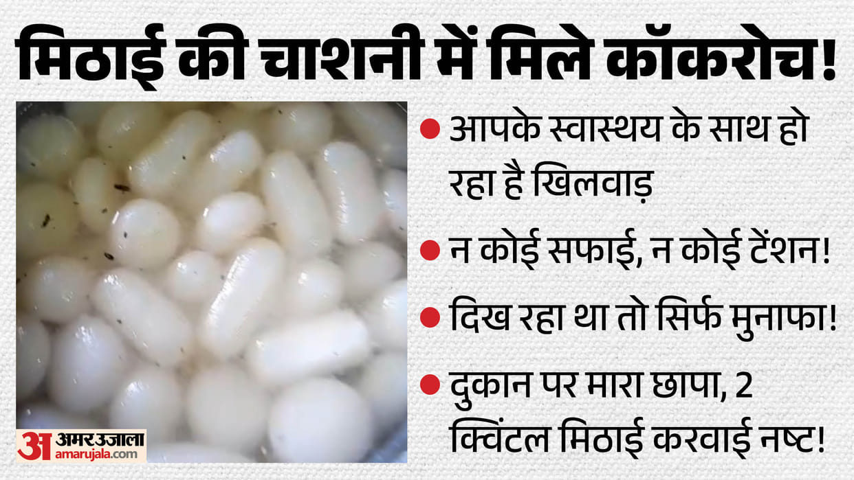 shimla baluganj food safety action two quintal sweets destroyed cockroach