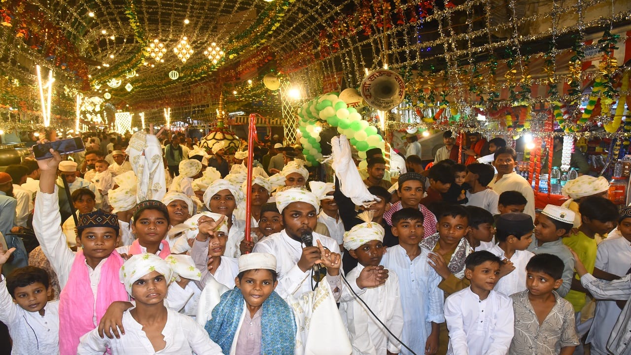 Eid-e-Milad-un-Nabi Bareilly city illuminated to mark the prophet muhammad birthday