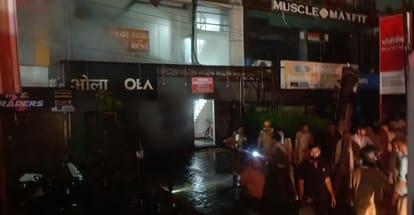 Kanpur Massive fire at Ola Electric showroom dozens of vehicles reduced to ashes fire brought under control