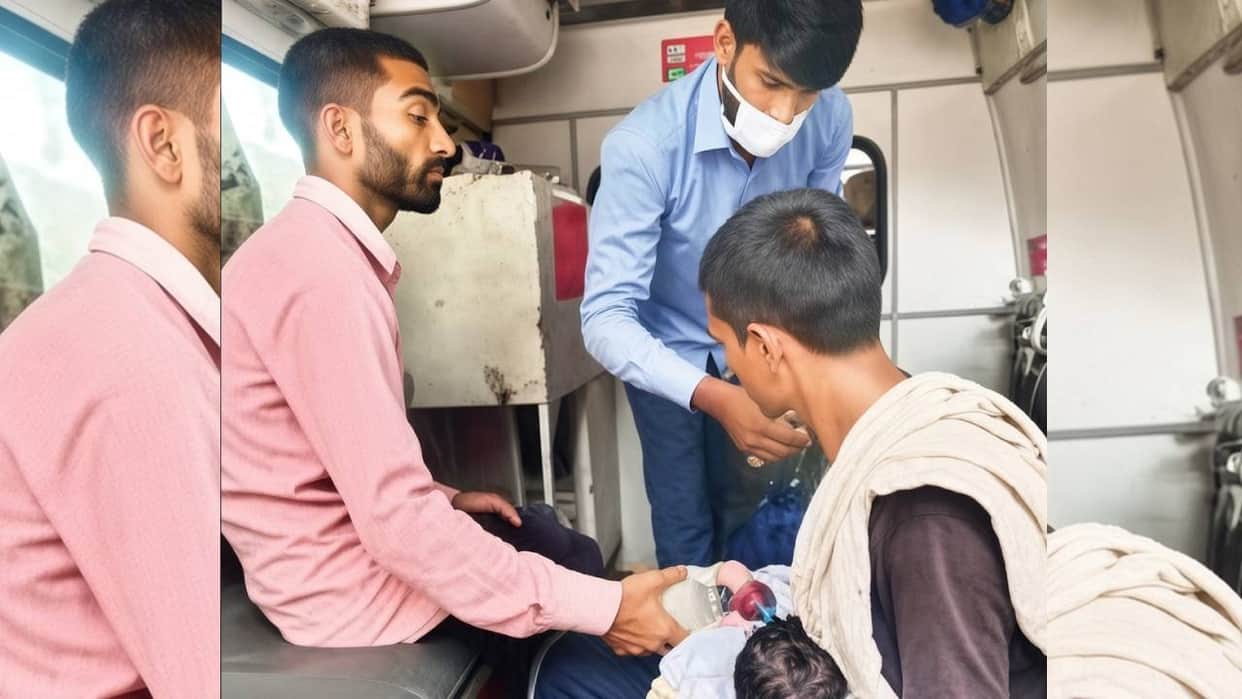 Lucknow: Newborn loses life while waiting for a hospital bed.