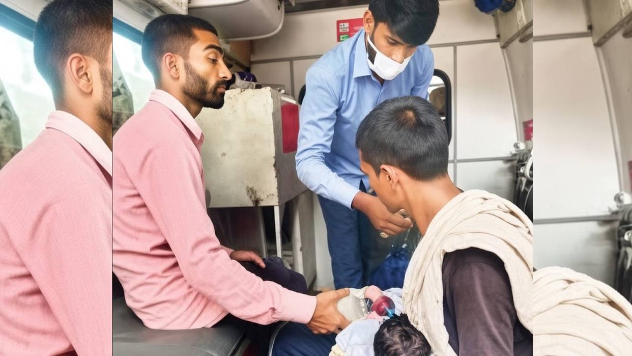 Lucknow: Newborn loses life while waiting for a hospital bed.
