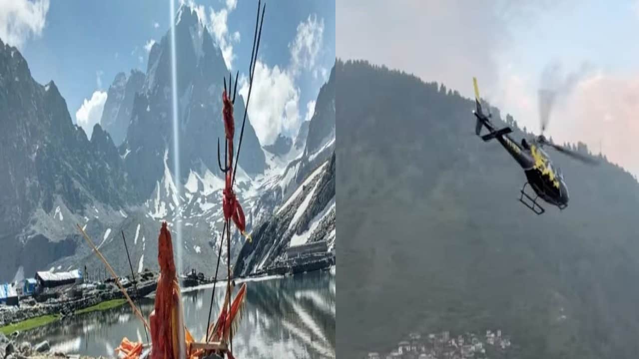 मणिमहेश के लिए हेली टैक्सी सेवा।