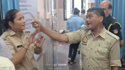 मृतका के जेठ और पीआरडी जवान ने जताया गुस्सा।