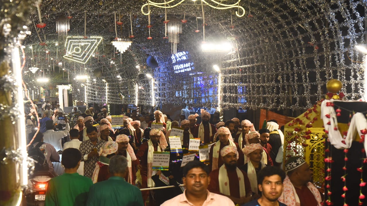 Eid-e-Milad-un-Nabi Bareilly city illuminated to mark the prophet muhammad birthday