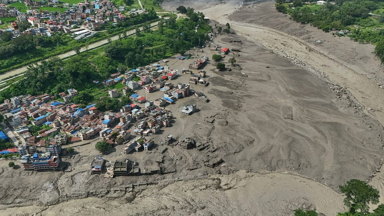 Nepal: 9 bank branches washed away in Bhote Koshi floods; no contact with 26 employees