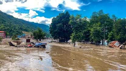 Glacier burst Tibet causes devastation Nepal Hydropower project villages washed away thousands missing.