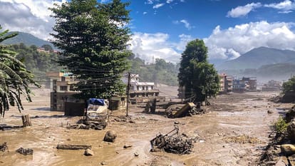 Glacier burst Tibet causes devastation Nepal Hydropower project villages washed away thousands missing.