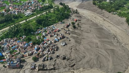Glacier burst Tibet causes devastation Nepal Hydropower project villages washed away thousands missing.