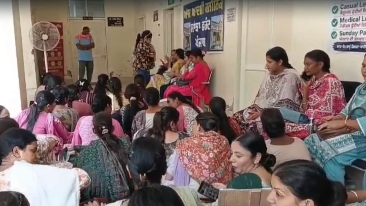 Aam Aadmi Clinic staff on strike in Punjab