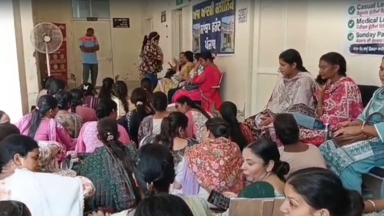 Aam Aadmi Clinic staff on strike in Punjab