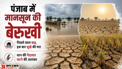 पंजाब में कम हो रही बरसात