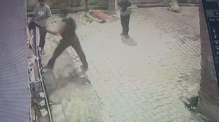 Seven Year Old Boy Allegedly Beaten And Thrown On Road In Barsana Video Viral