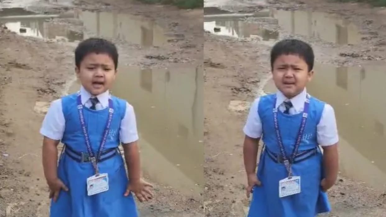 Barabanki Girl Innocent Appeal to DM for Road Repair Goes Viral