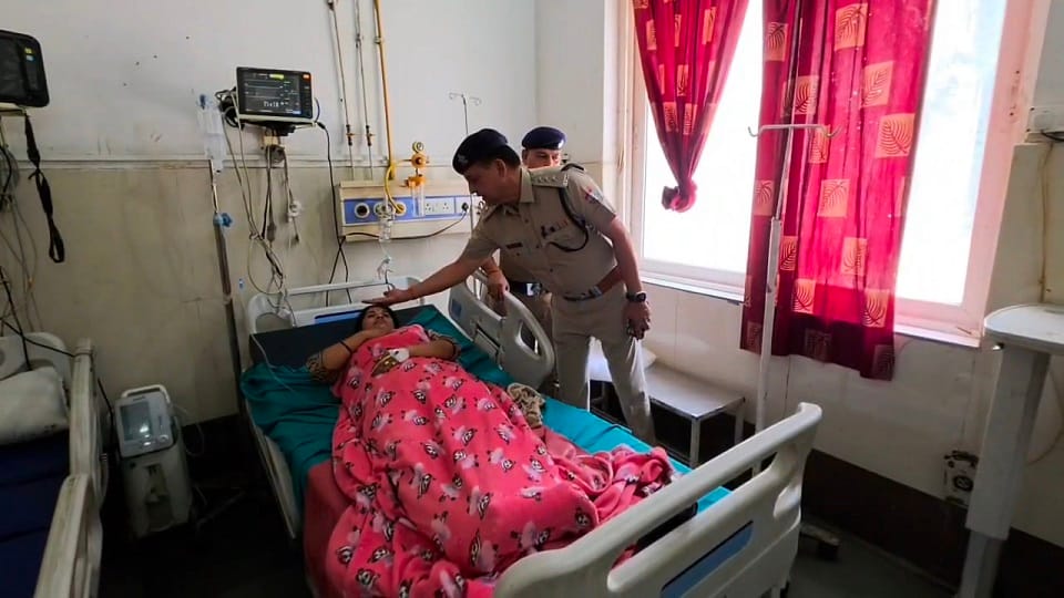 Female constable Rekha Tamta was injured in the scuffle with protesters in rudrapur
