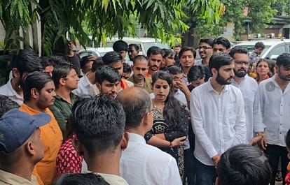 एबीवीपी का विरोध प्रदर्शन