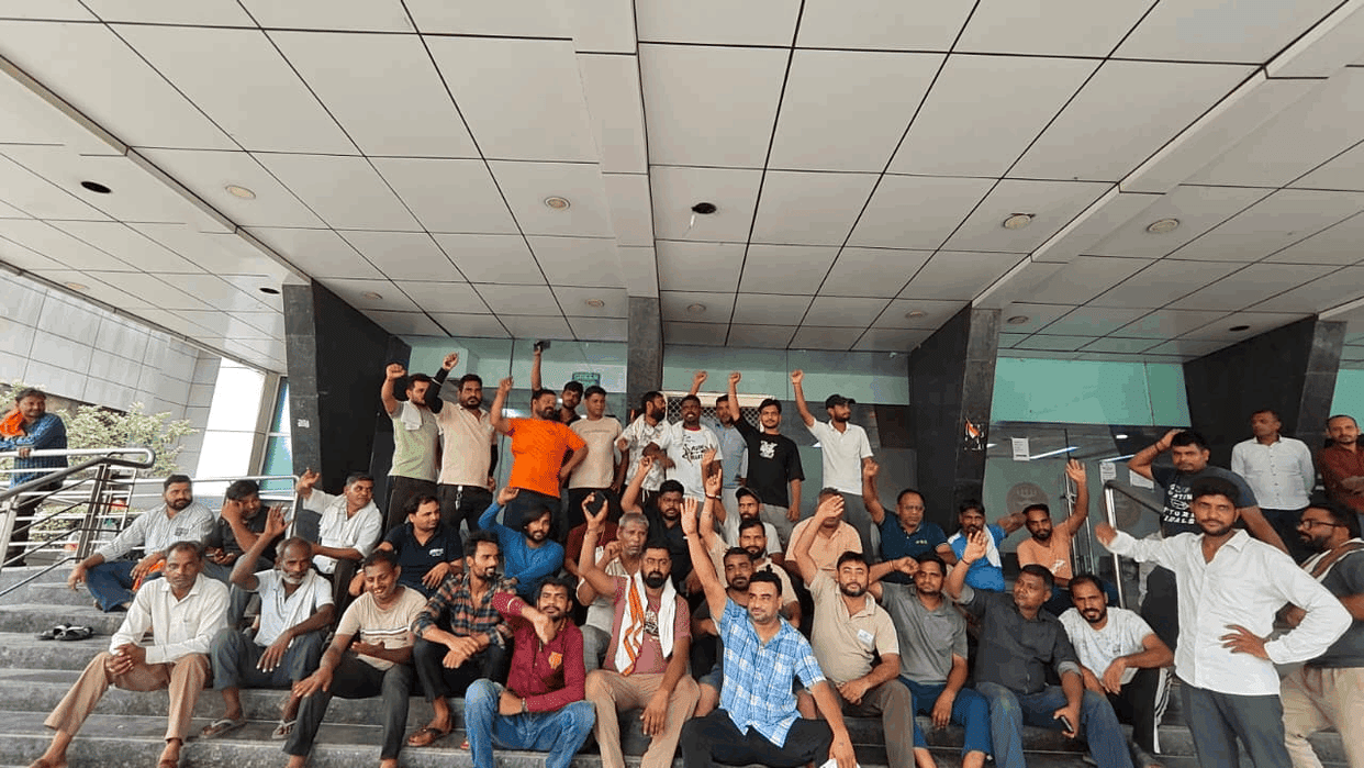 Uproar by sanitation workers at Noida ESIC Hospital