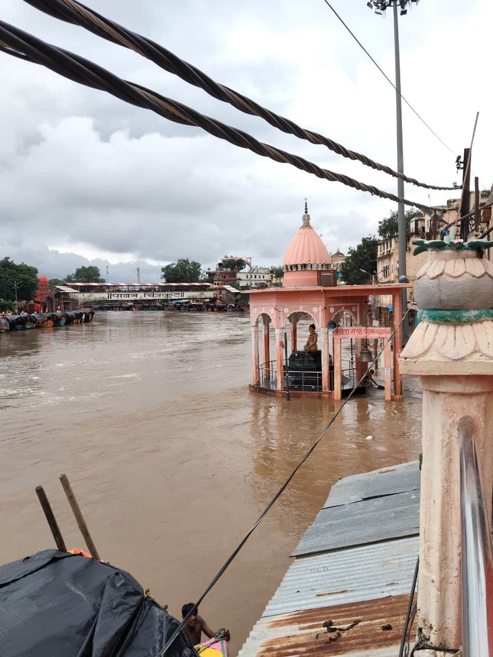 खतरे के निशान के पार पहुंची मंदाकिनी