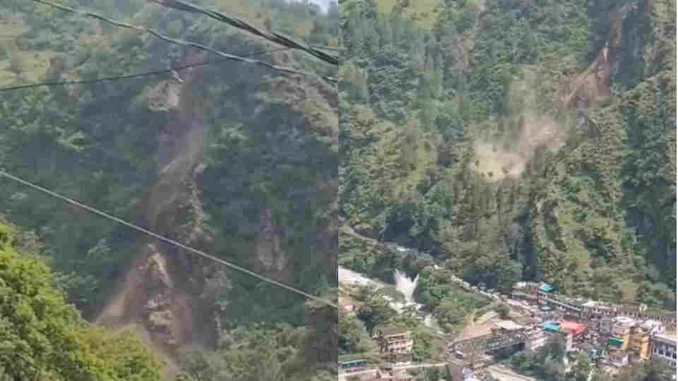 नंदानगर में भूस्खलन
