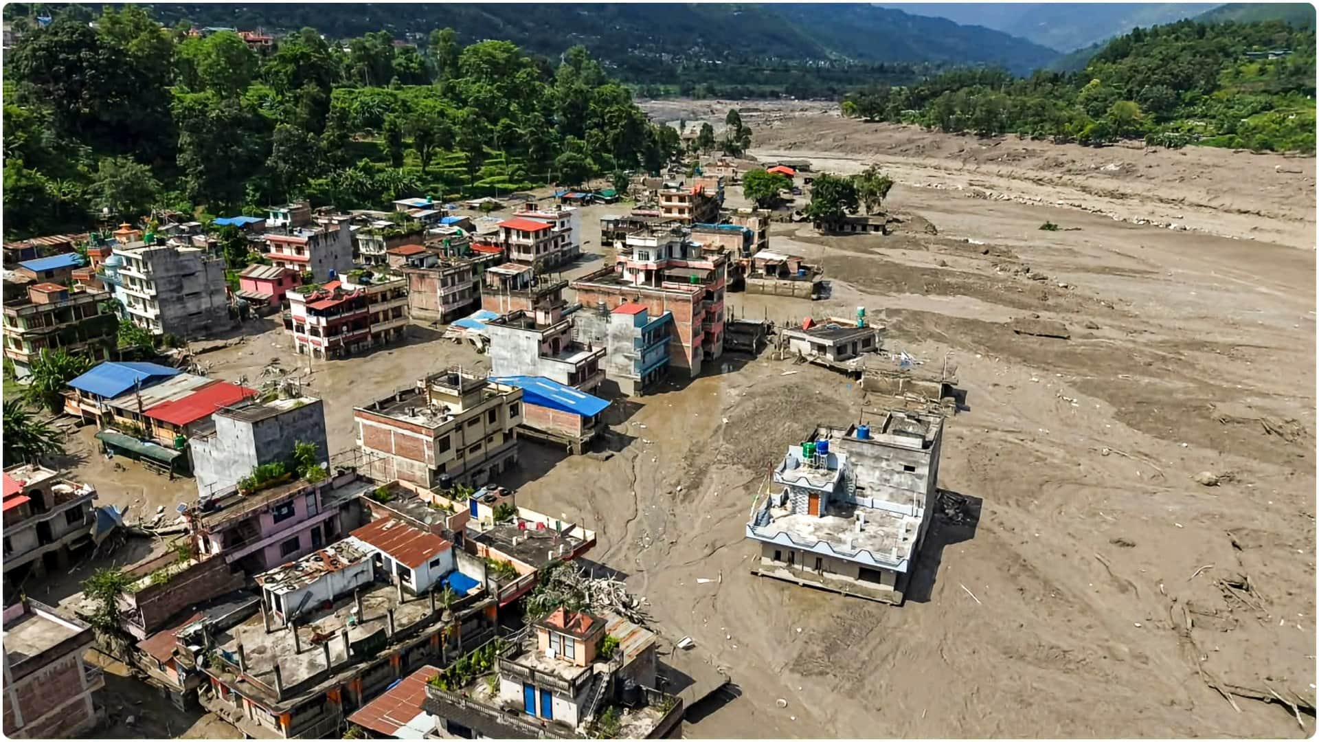 nepal flood glacier disaster 15 million people danger zone  around the world