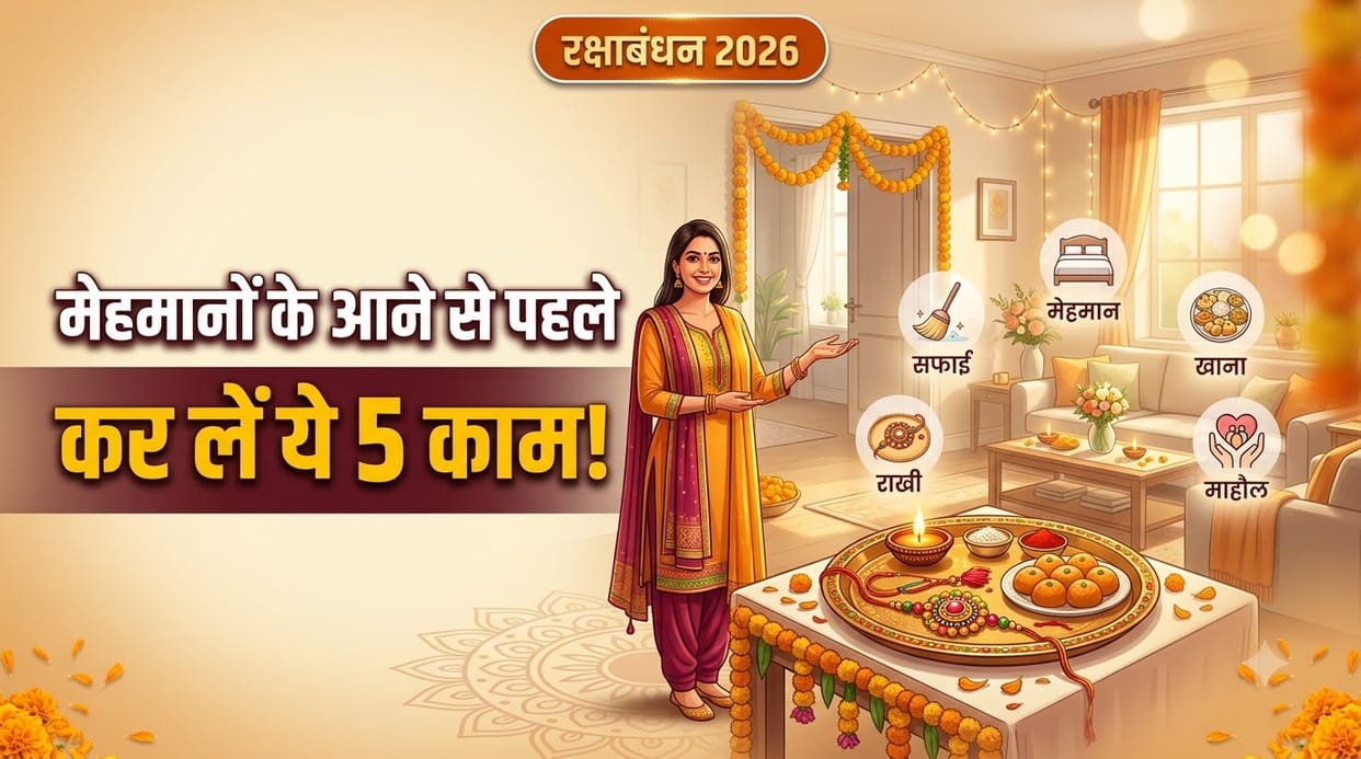 Raksha Bandhan 2026 Home Prep: 5 Things You Should Do Before Guest Coming