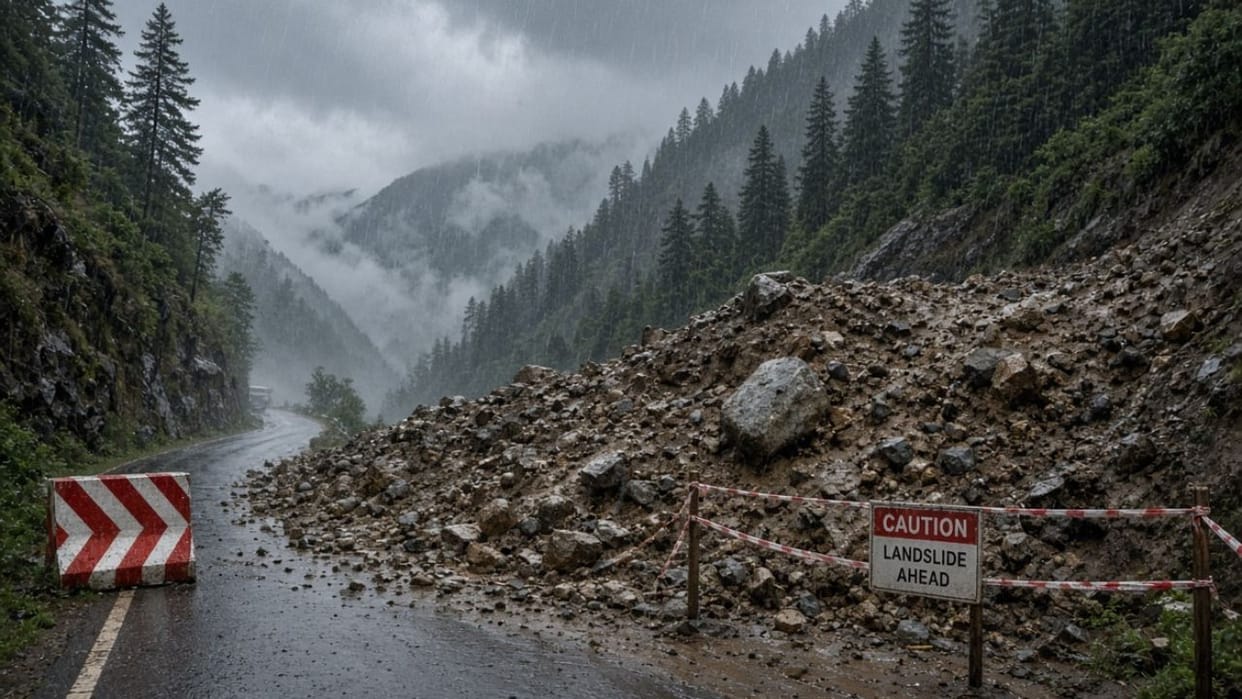 himachal rain 91 roads closed 60 transformers disrupted mandi kullu