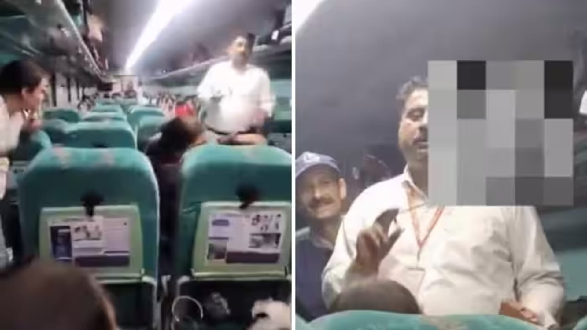 ट्रेन में मस्ती कर रही थीं महिलाएं