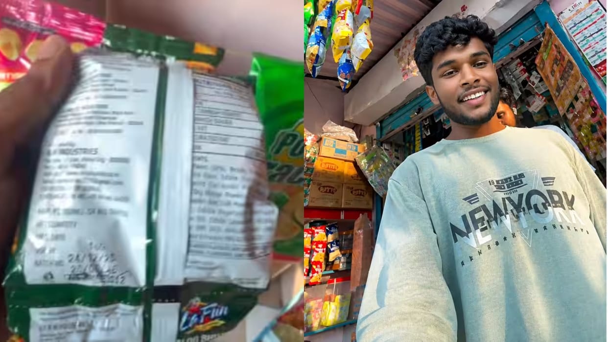 Expired Namkeen Sparks Argument at Shop Police Warns Shopkeeper After Viral Video